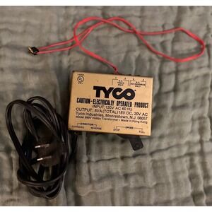 Tyco 899V Hobby Transformer 120V AC 60Hz Input 18V DC 20V AC Output Tested